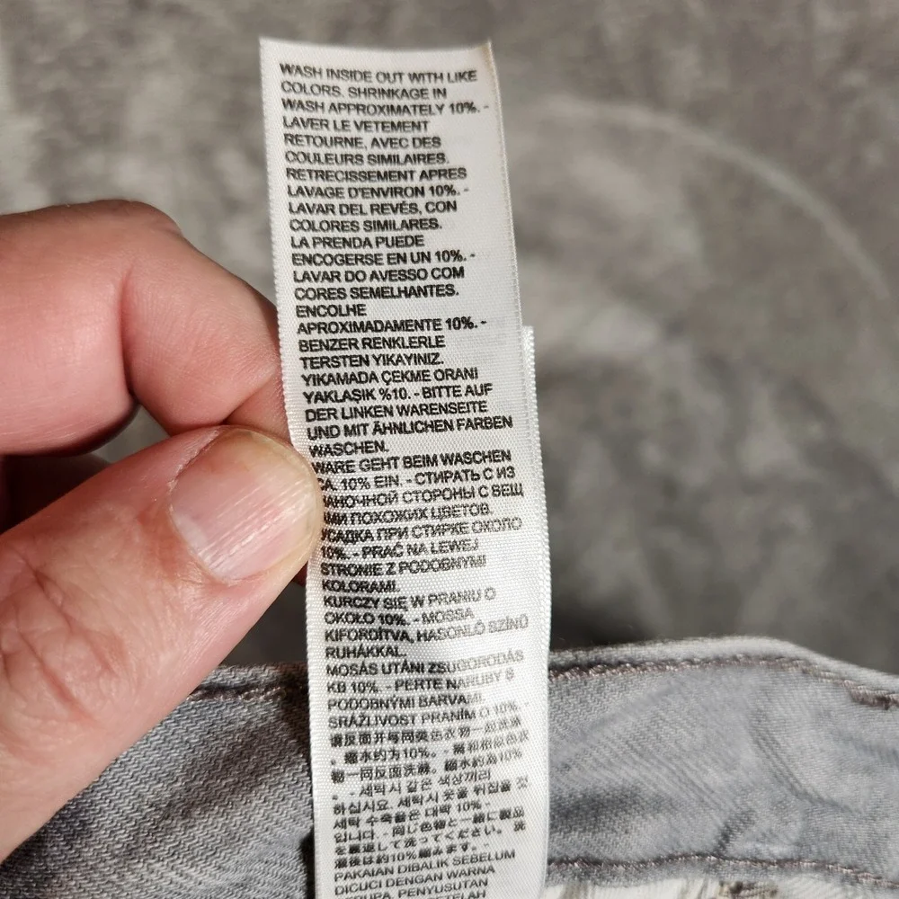 Levi's 501XX Jeans Men's 34X29 (Tag‎ 36X30) Straight Fit Greystone Marble
